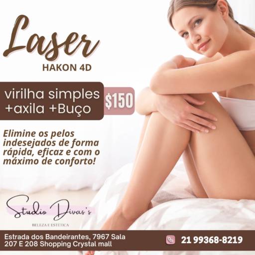  Depilação a Laser: Virilha, Simples e Buço no Rio de Janeiro/RJ por Encanto Estética