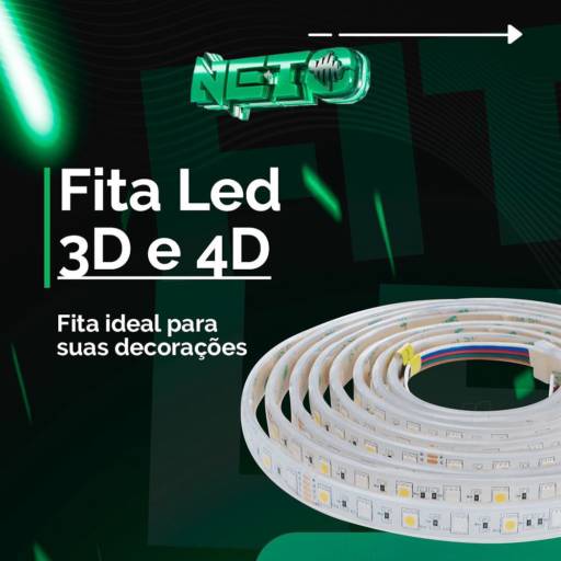 Comprar o produto de Fita de Led 3D e 4D em Outros pela empresa Neto Som e Acessórios em Mineiros, GO por Solutudo