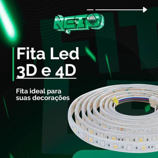 Fita de Led 3D e 4D
