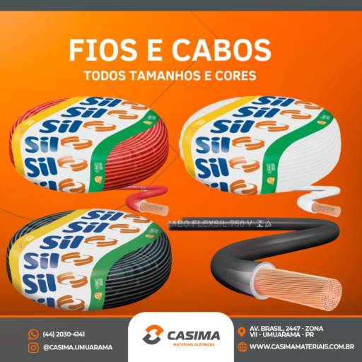 Fios e Cabos para Instalações Elétricas Seguras e Eficientes em Umuarama por Casima Materiais Elétricos