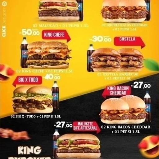 Peça já o seu!!! por King Burguer Hamburgueria 100% Artesanal