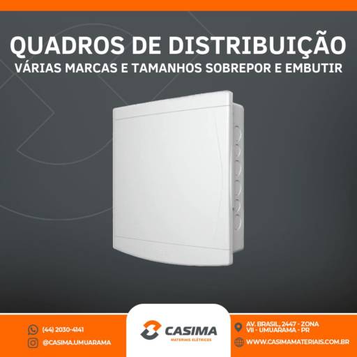 Comprar o produto de Quadro distribuição em Materiais Elétricos pela empresa Casima Materiais Elétricos em Umuarama, PR por Solutudo