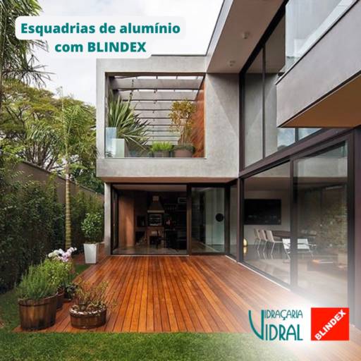 Esquadria de Alumínio com Blindex em Araçatuba por Vidraçaria Vidral