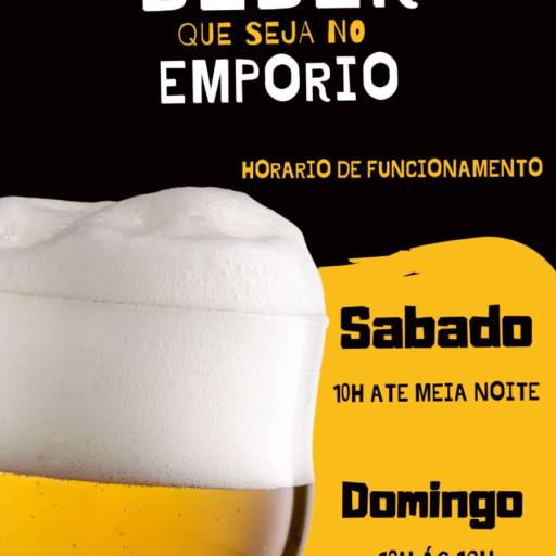 Se for BEBER que seja no EMPÓRIO 