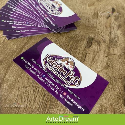 Empresa que faz Cartão de Visitas em Bauru por ArteDream Comunicação Visual