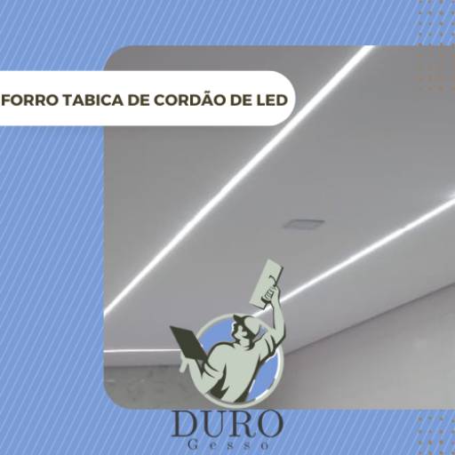 Comprar o produto de Forro Tabica de cordão de led em Gesso pela empresa Duro Gesso em Itapetininga, SP por Solutudo