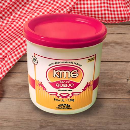 Balde de massa pão de queijo 
