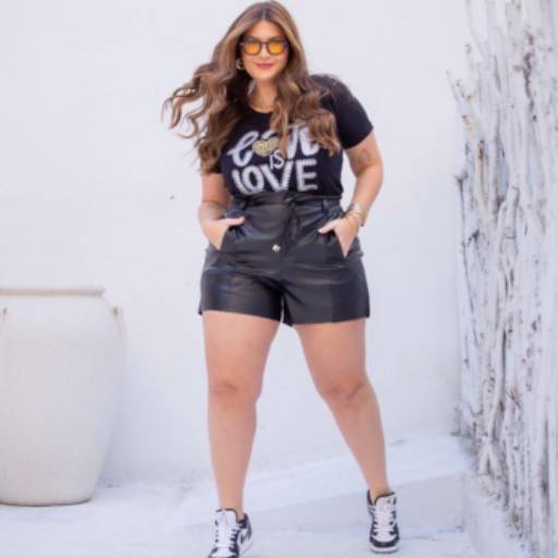 SHORTS CORINO COM ZÍPER E BOLSO NA FRENTE por Dri Modas Loja I - Loja Feminina Slim ao Plus Size