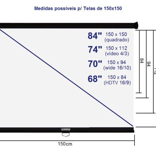 Tela de Projeção Retrátil