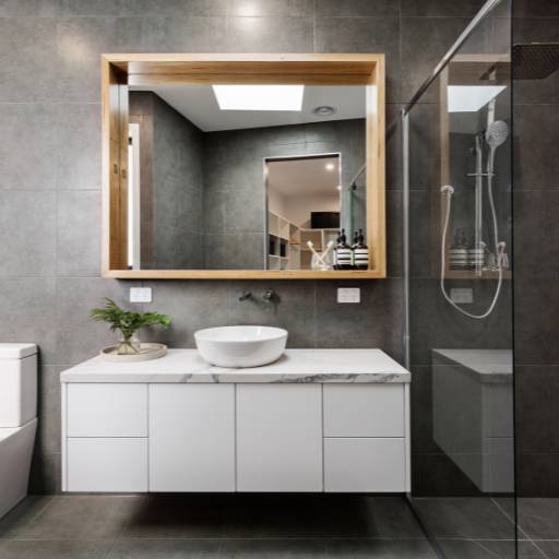 Banheiro Planejado em alumínio por Infinity Decor Móveis Planejados em Alumínio