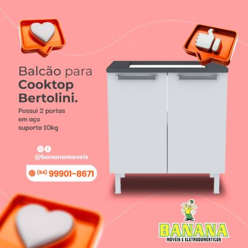 Balcão Para Cooktop  por Banana Móveis e Eletrodomésticos