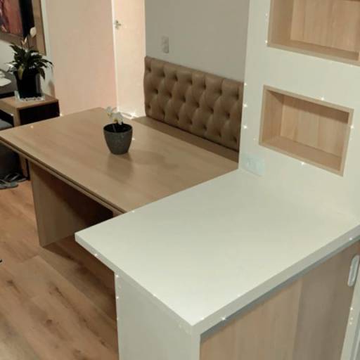 Canto Alemão Sob Medida - Otimização de Espaço e Conforto - São Paulo por Pagmenos Móveis Planejados