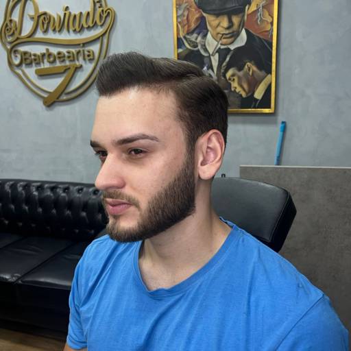 Corte simples com barba 