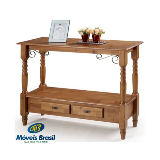 Aparador Linz Pé Torneado Imbuia por Móveis Brasil