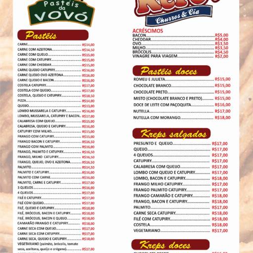 Comprar o produto de Cardápio  em Cardápios pela empresa Kero Mais Churros e Cia  em Botucatu, SP por Solutudo
