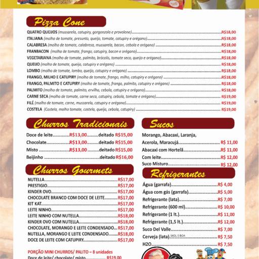 Comprar o produto de Cardápio  em Cardápios pela empresa Kero Mais Churros e Cia  em Botucatu, SP por Solutudo