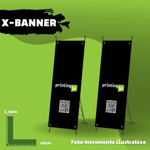 X-Banner 0,60x1,60 em Atibaia, SP por Gráfica BR Printing - Banners, Placas, Adesivos, Outdoors e Impressos em Geral