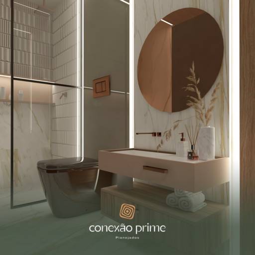 Banheiro Planejado: Estilo e Funcionalidade em São Bernardo do Campo por Conexão Prime Planejados 