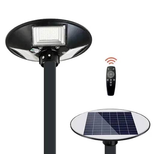 Luminária Solar UFO 150 W, 2000 Lúmens, p/ Postes de 2~4 m por Pride Energy 