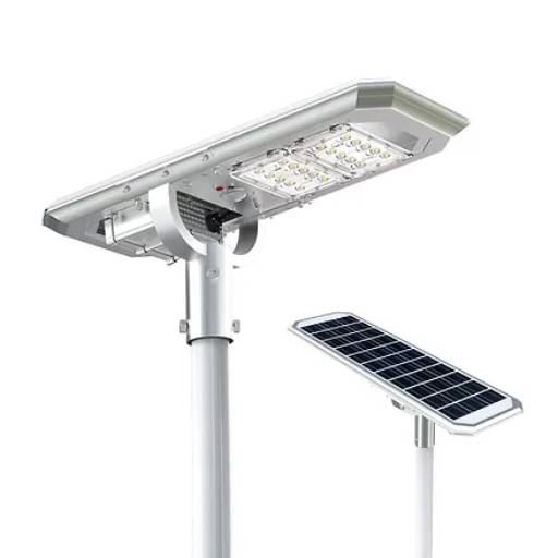 Luminária Solar Atlas 20 W All-in-One Leds OSRAM p/ postes 3~4 m 2.000 Lúmens por Pride Energy 
