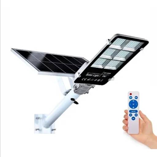 Luminária Led Solar 300 W All-in-Two IP65 p/ postes 5~8 m 6.000 lm