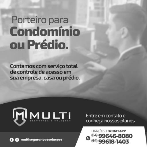 Comprar o produto de Portarias em Porteiros pela empresa Multi Segurança e Soluções em Mineiros, GO por Solutudo