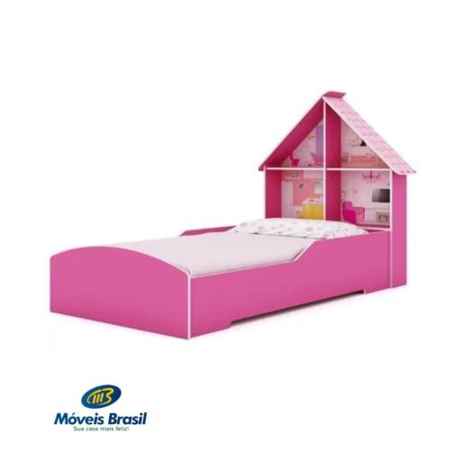 Comprar o produto de Cama Infantil Casinha Gelius Pink  em Camas pela empresa Móveis Brasil em Foz do Iguaçu, PR por Solutudo