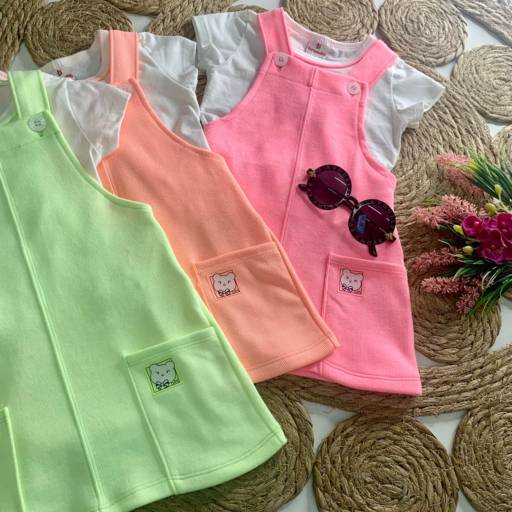 Macacão infantil várias cores  por Influência Kids - Moda Infantil