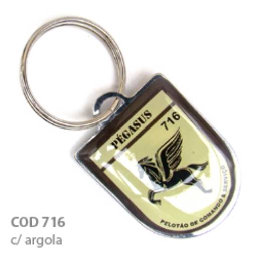 Chav. Chapinha Metálica COD 716 - Chapinha Brasão em São José do Rio Preto, SP por Public Gráfica e Brindes