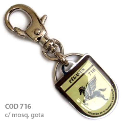 Chav. Chapinha Metálica COD 716 - Chapinha Brasão em São José do Rio Preto, SP por Public Gráfica e Brindes