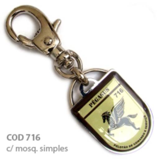 Chav. Chapinha Metálica COD 716 - Chapinha Brasão em São José do Rio Preto, SP por Public Gráfica e Brindes