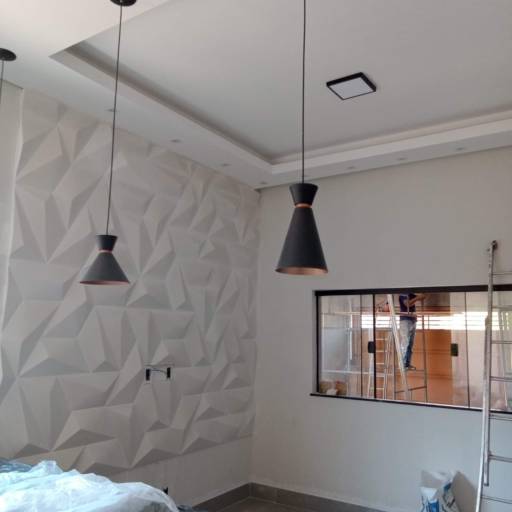 Empresa que faz parede 3D em Bauru por Juninho - Forros & Divisórias em Bauru