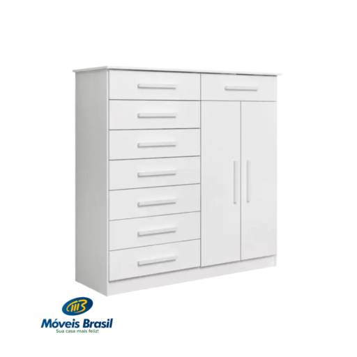 Cômoda Albatroz Verona 1075 Branco por Móveis Brasil