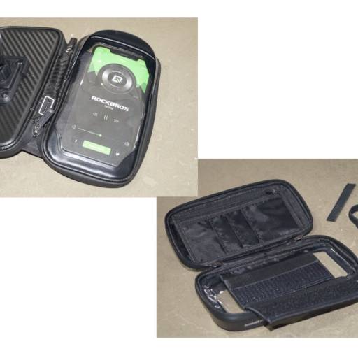 BOLSA CELULAR PORTA TRECO GUIDÃO GG RETANGULAR 7.0 17.5X9.5 REMOVIVEL ROCKBROS em Bauru, SP por Two Force Bike Shop