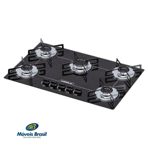 Fogão Chamalar Cooktop 5 B Ultra Chama  por Móveis Brasil