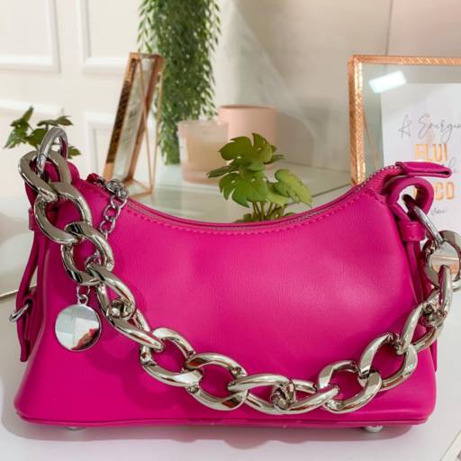 BOLSA ALÇA CORRENTE PINK por Dri Modas Loja I - Loja Feminina Slim ao Plus Size
