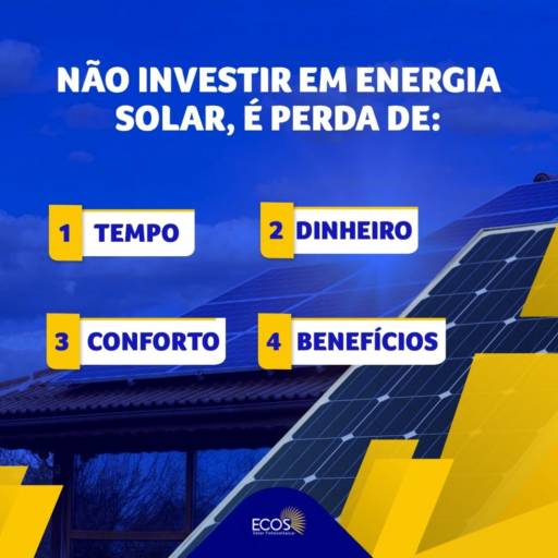 Comprar o produto de Painéis Fotovoltaicos – Eficiência Energética Avançada com a Ecos Solar em Energia Solar pela empresa Ecos Energia Solar em Cuiabá, MT por Solutudo