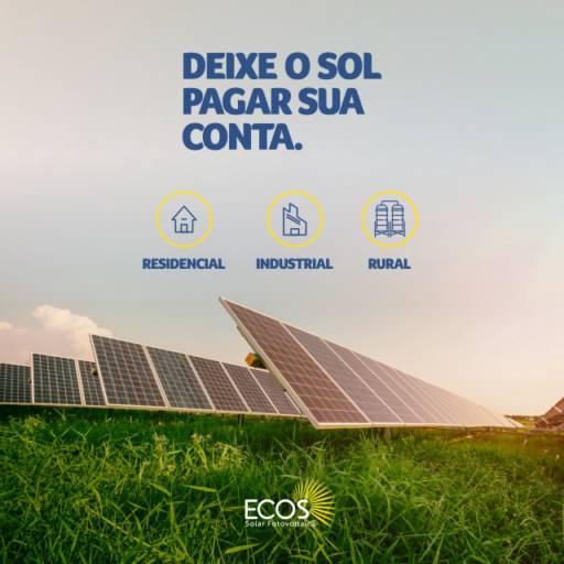 Comprar o produto de Geração Solar - Eficiência e Inovação em Energia Limpa pela Ecos Solar em Energia Solar pela empresa Ecos Energia Solar em Cuiabá, MT por Solutudo