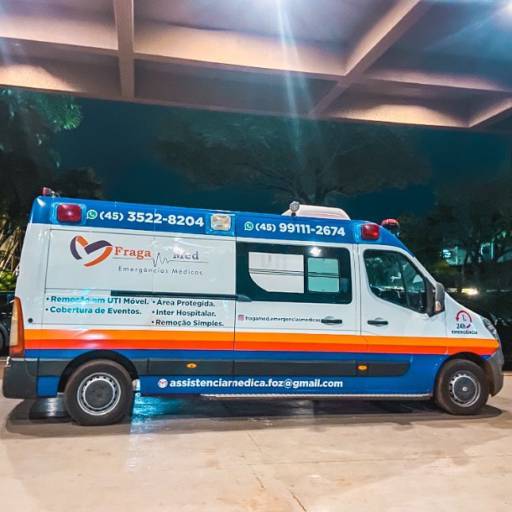 Ambulância para remoção hospitalar em foz