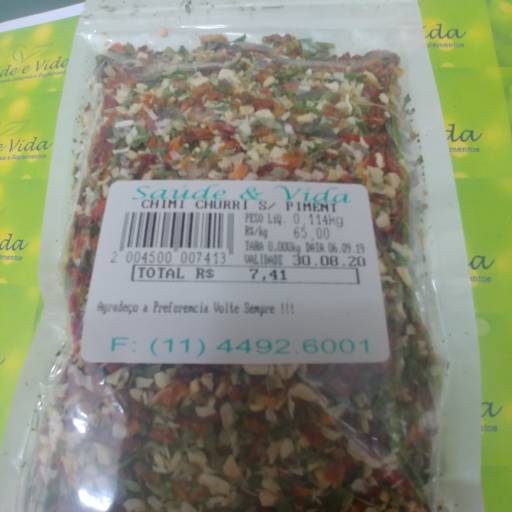 Chimi churri sem pimenta por Saúde e Vida