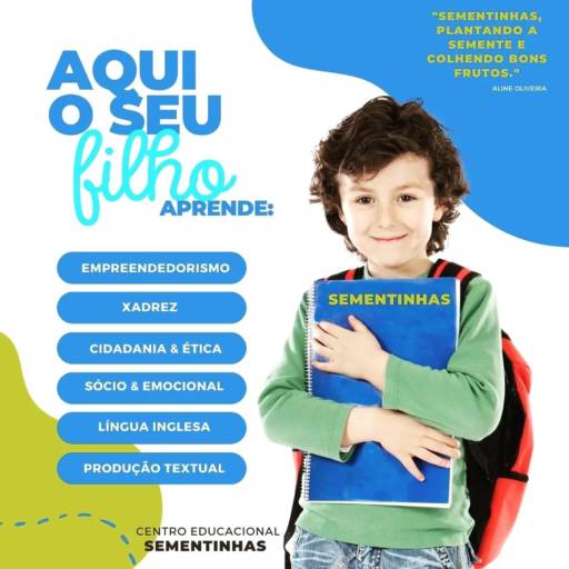 Colégio de Educação Infantil em Araruama - Desenvolvimento Integral e Cuidado Excepcional, Araruama/RJ por CES - Centro Educacional Sementinhas