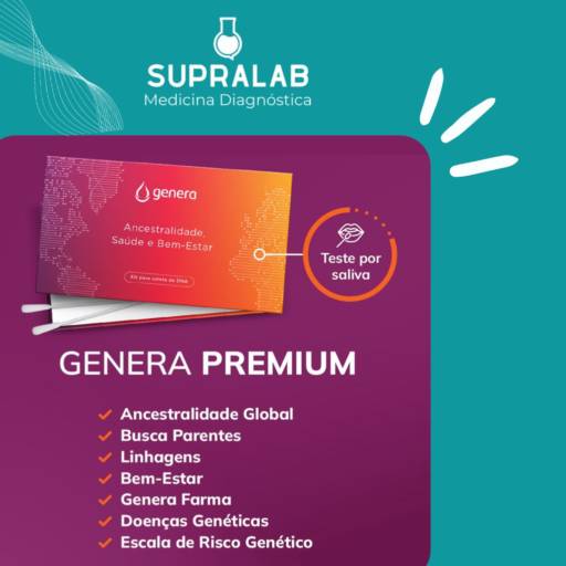 Teste Genético Premium por SUPRALAB Medicina Diagnóstica