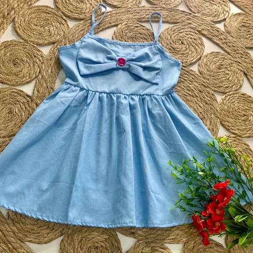 Vestido Azul Bebê por Influência Kids - Moda Infantil