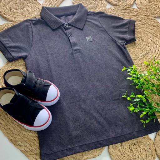 Camisa Polo Ogochi Cinza - 10 ao 18 por Influência Kids - Moda Infantil