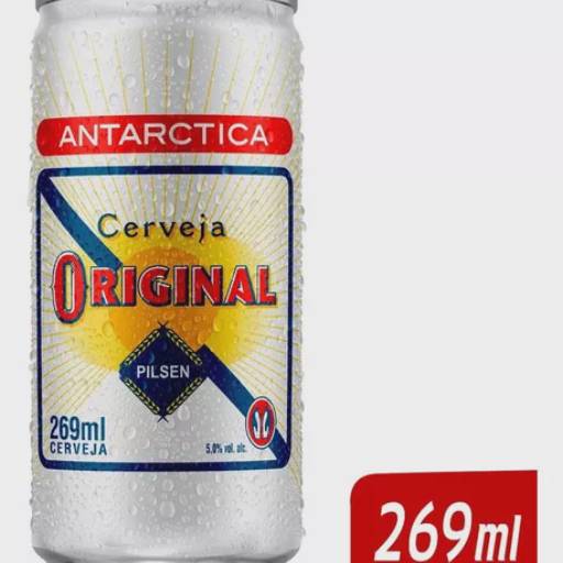 Cerveja Antarctica Original Lata 269ml – Sabor Autêntico e Refrescante em Igaratá/SP por Bebidas 3 chico