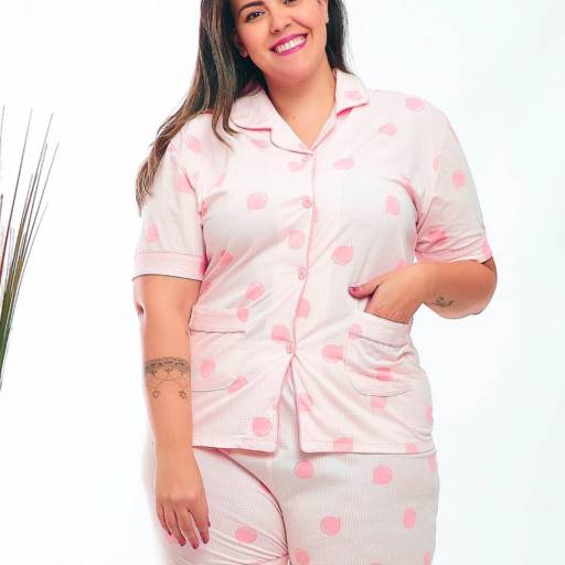 Comprar o produto de Pijama americano plus size em Pijamas e Camisolas pela empresa Cris lingerie  em Mineiros, GO por Solutudo