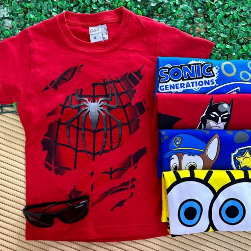 Camiseta infantil de Personagens por Influência Kids - Moda Infantil