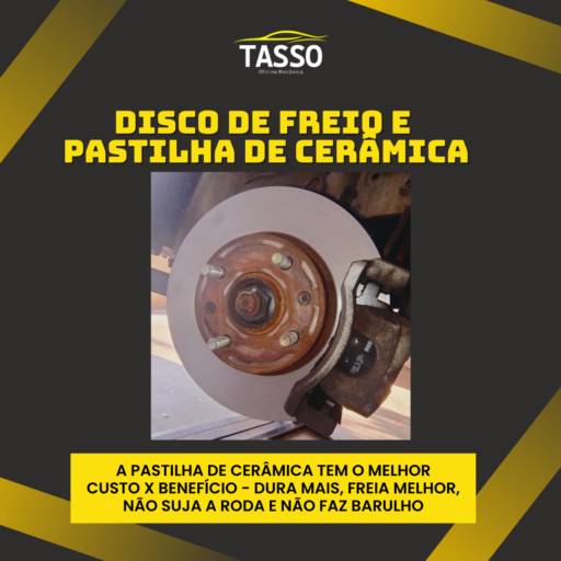 Revisão e troca de peças no sistema de freios em Jundiaí, SP por Oficina do Tasso