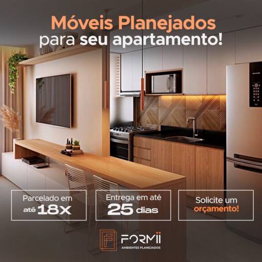 Móveis Planejados para Apartamento - Maximizando Espaços com Estilo - Soluções Únicas em Fortaleza por Formii Móveis Planejados