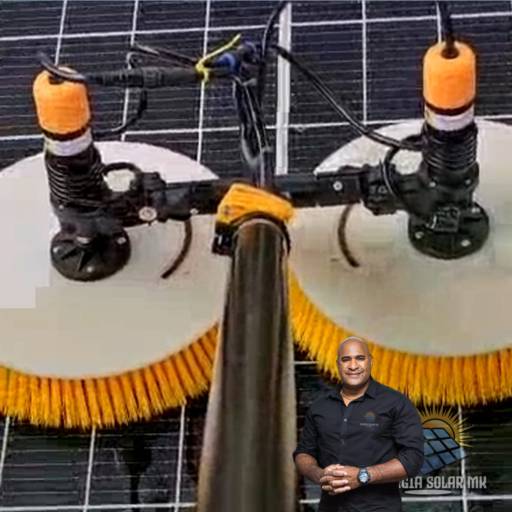 Escova de Limpeza para Painel Solar - Manutenção Eficiente para Maior Eficiência Energética por Energia Solar MK